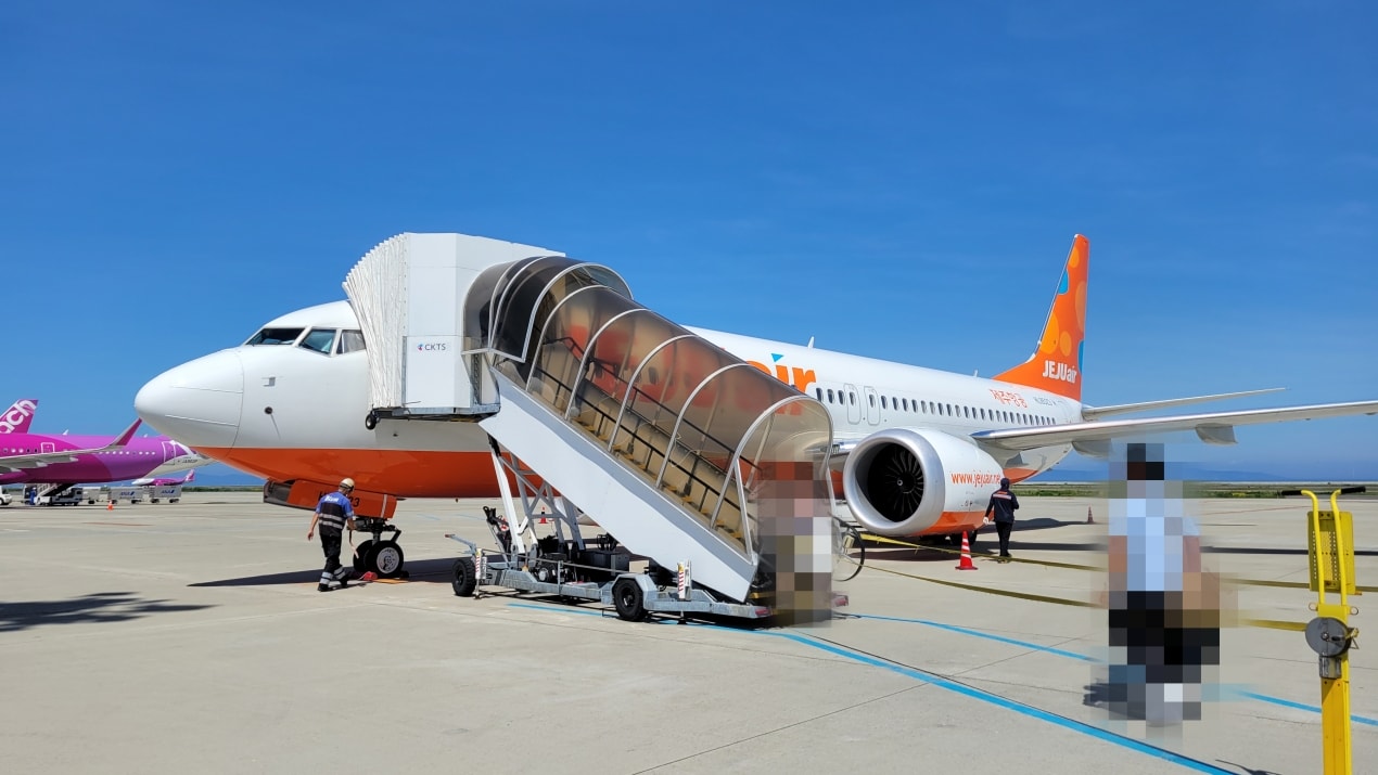 チェジュ航空の飛行機