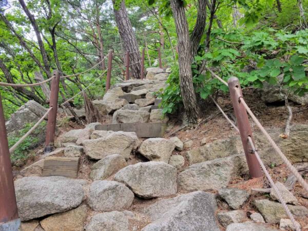 雪岳山フンドゥル岩から蔚山岩への道