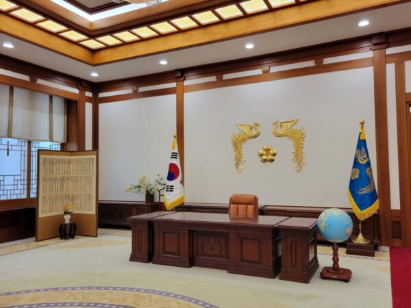 青瓦台の大統領執務室