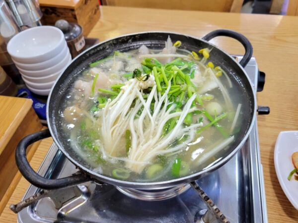 釜山の沙上にある「ヘドジアグチム」のアグタン