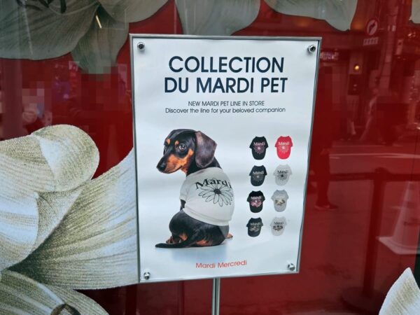 マルディメクルディのペット服のポスター