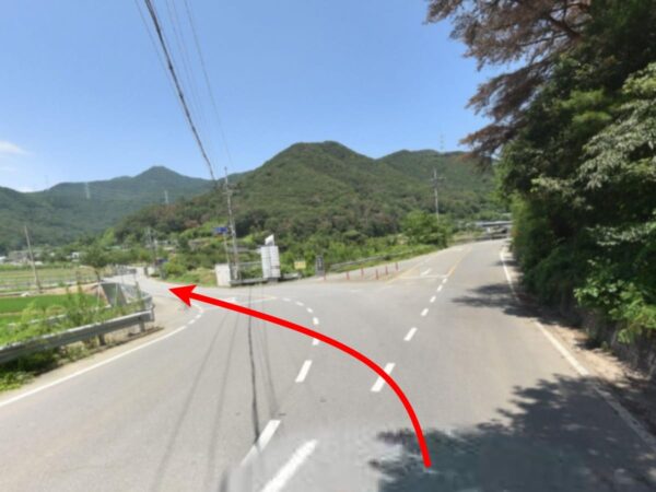 位良池バス停近くの風景