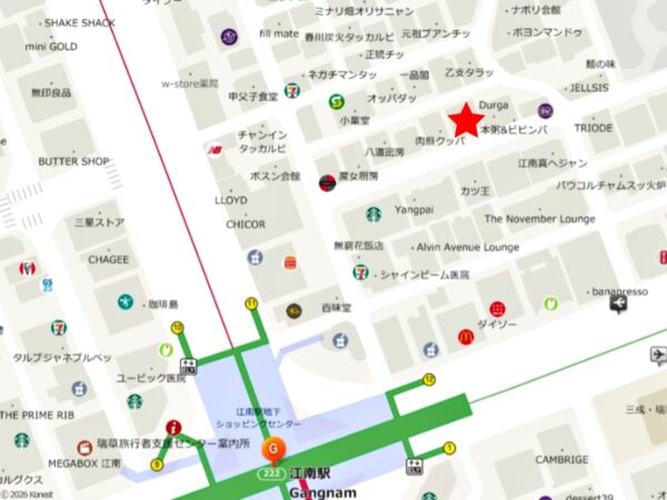 ポぺ飯店江南店の地図