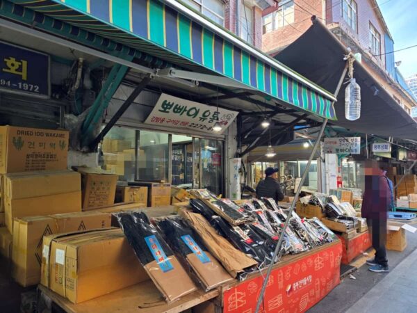ソウルの中部市場にある昆布屋さん「ポパイユトン」